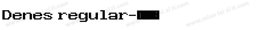 Denes regular字体转换